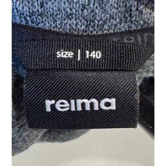 REIMA Jacket Kids Size 140 10Y Gray Fleece Zip Two Tone Long Sleeve - Picture 4 of 6